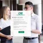 Registro de cuenta cfe exitoso